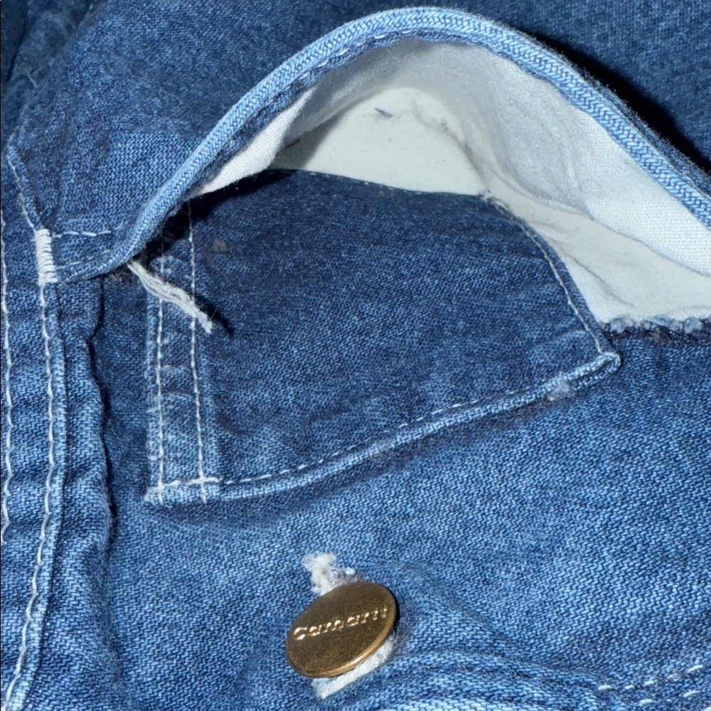 Carhartt Vintage Denim Cut Off Overalls - Picture 9 of 10